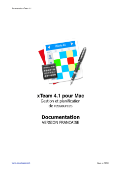 xTeam 4.1 pour Mac Documentation - Apps