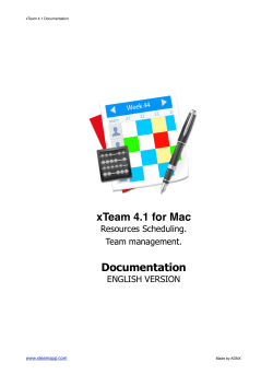 xTeam 4.1 for Mac Documentation - Apps