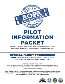 PILOT INFORMATION PACKET