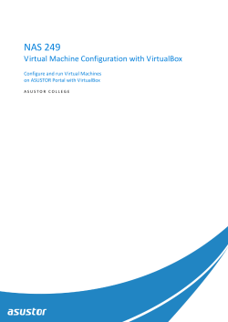 Virtual Machine Configuration with VirtualBox