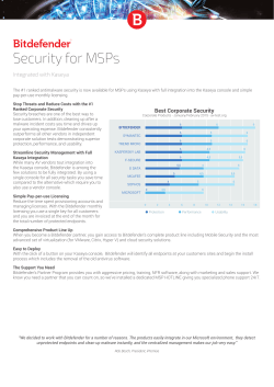 Security for MSPs