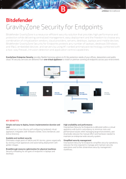 GravityZone Security for Endpoints