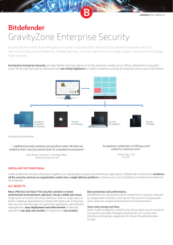 GravityZone Enterprise Security