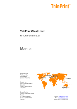 ThinPrint Client Linux (English)