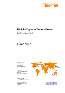ThinPrint Engine on terminal servers (German)