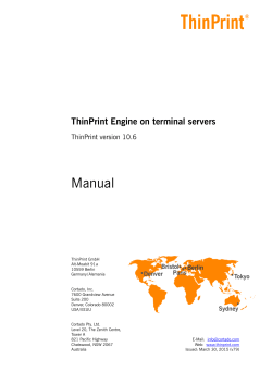 ThinPrint Engine on terminal servers (English)