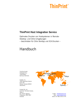 ThinPrint Host Integration Service (German/deutsch)