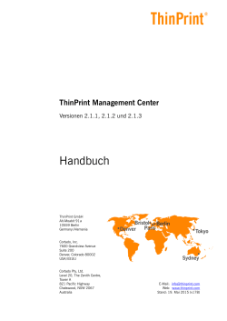 ThinPrint Management Center (German)