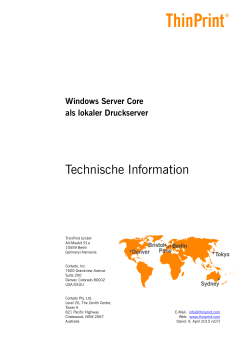 Windows Core server as a local print server (German)