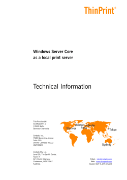 Windows Core server as a local print server (English)