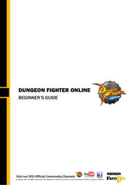DFO Guide Book - Dungeon Fighter Online