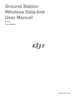 Ground Station Wireless Data-link User Manual - Dji
