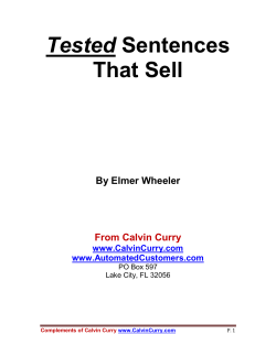 Tested Sentences