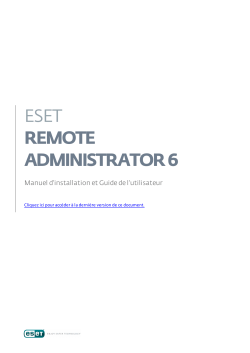 6. Administration d`ESET Remote Administrator