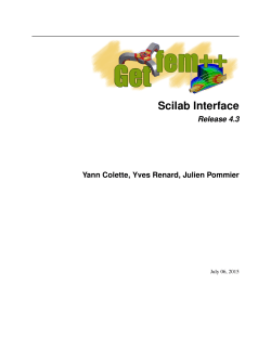 Scilab Interface