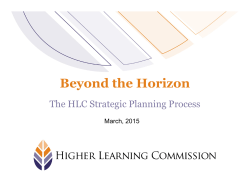 Beyond the Horizon - The Higher Learning Commission