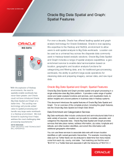 Oracle Big Data Spatial and Graph: Spatial Features