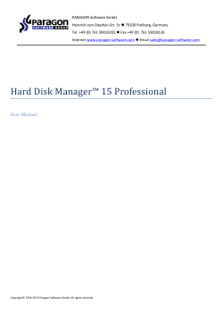 Hard Disk Managerâ¢ 15 Professional