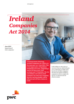 Ireland Companies Act 2014