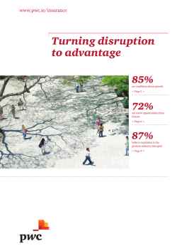 Turning disruption to advantage