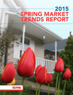 2015 Spring Market trendS report