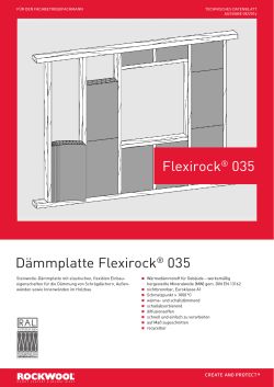 DÃ¤mmplatte FlexirockÂ® 035 FlexirockÂ® 035