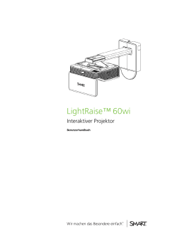 LightRaise 60wi interactive projector user`s guide