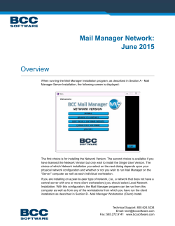 Mail Manager Network: April 2015 Overview