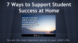 7 Ways to Support Student Success at Home