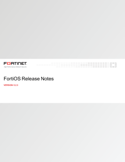 FortiOS Release Notes - Fortinet Document Library