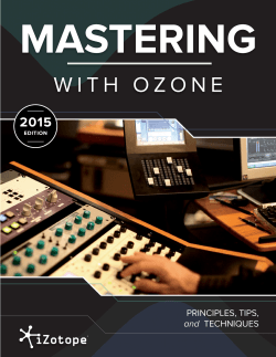 guide to mastering with Ozone