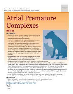 Atrial Premature Complexes
