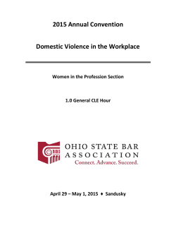 Domestic Violence Issues in the Workplace