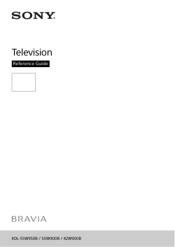 Television - Sony Asia Pacific