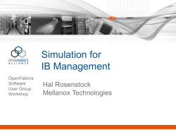 Simulation for IB Management