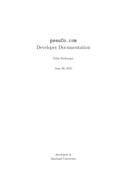 pseuCo.com Developer Documentation