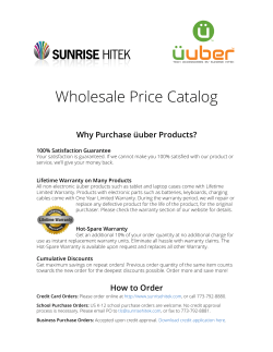 uuber Wholesale Price Catalog
