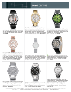 Women`s Caravelle New York chronograph watch features