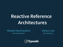 Reactive Reference Architecture