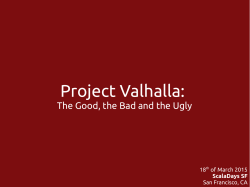 Project Valhalla: