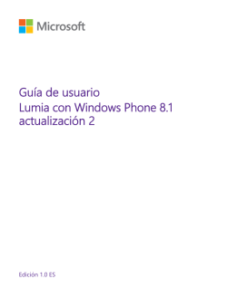 GuÃ­a de usuario del Lumia con Windows Phone 8.1