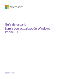 GuÃ­a de usuario del Lumia con actualizaciÃ³n Windows