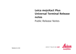 Leica mojoXact Plus Universal Terminal Release
