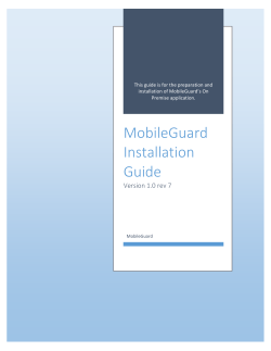 MobileGuard Installation Guide
