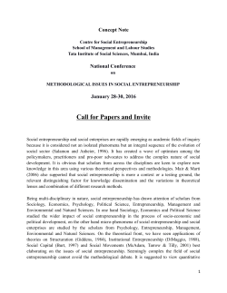 Call for Papers and Invite - Tata Institute of Social Sciences