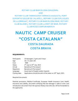 Costa Brava-Daurada Cruiser