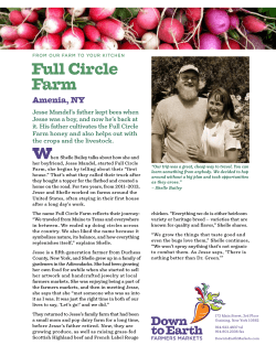 Full Circle Farm - Down to Earth Markets