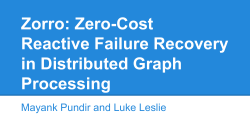 Zorro: Zero-Cost Reactive Failure Recovery in Distributed