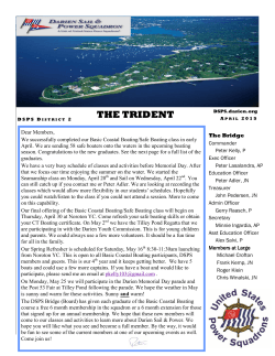 THE TRIDENT - the Darien Sail & Power Squadron