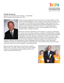 Charlie Kercheval - Denver Public Schools Foundation
